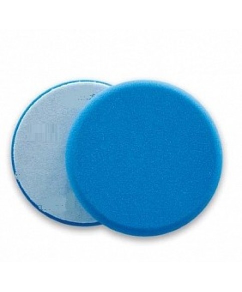 24 01 2018 175635 Мягкий поролоновый полировальный диск, гладкая поверхность, синего цвета